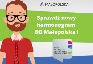 Ważny komunikat BO Małopolska, dot. przesunięcia składania zadań w 5. Edycji Budżetu Obywatelskiego Województwa Małopolskiego